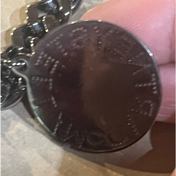 Stella McCartney Eco Python Embossed Falabella Fold Over Clutch Brown - Picture 11 of 14